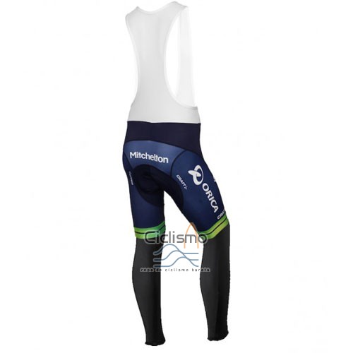 Orica Verdeedge Ropa Ciclismo Culotte Largo 2016 Mangas Largas Blanco y Azul